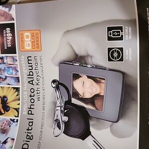 Digital Photo Album Kechain with Cable